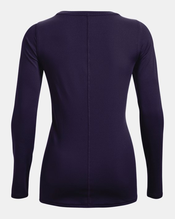 Women's HeatGear® Armour Long Sleeve, Purple, pdpMainDesktop image number 5